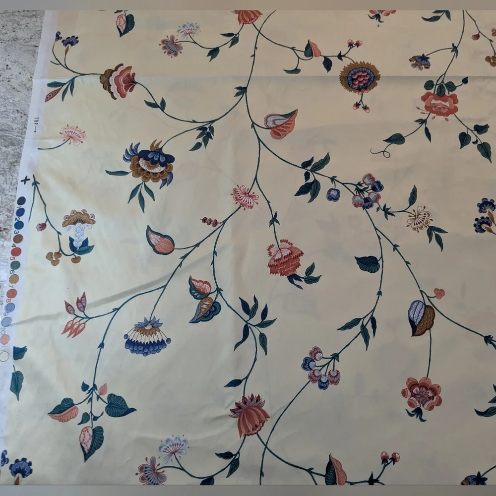Fabric NWOT Schumacher Screen Print By The Yard Linyou Vine VTG Empress Of China